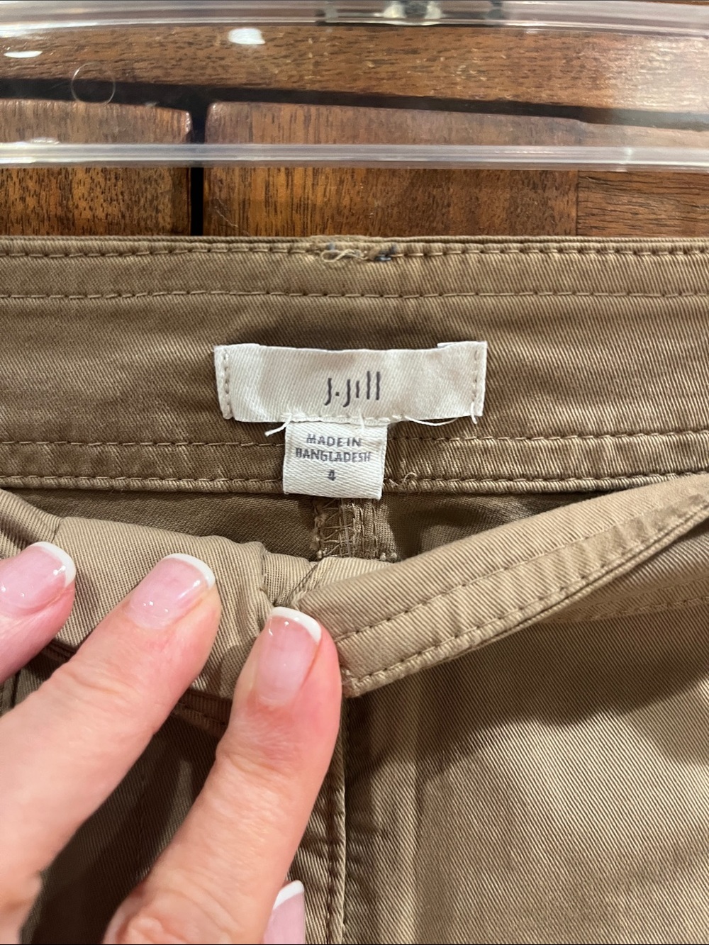 J. Jill Khaki Straight-Leg Pants - Picture 2 of 5
